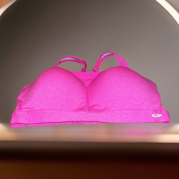 CHAMPION DUO DRY 38DD Bright Pink Wire Free Support Sports Bra - Picture 2 of 5